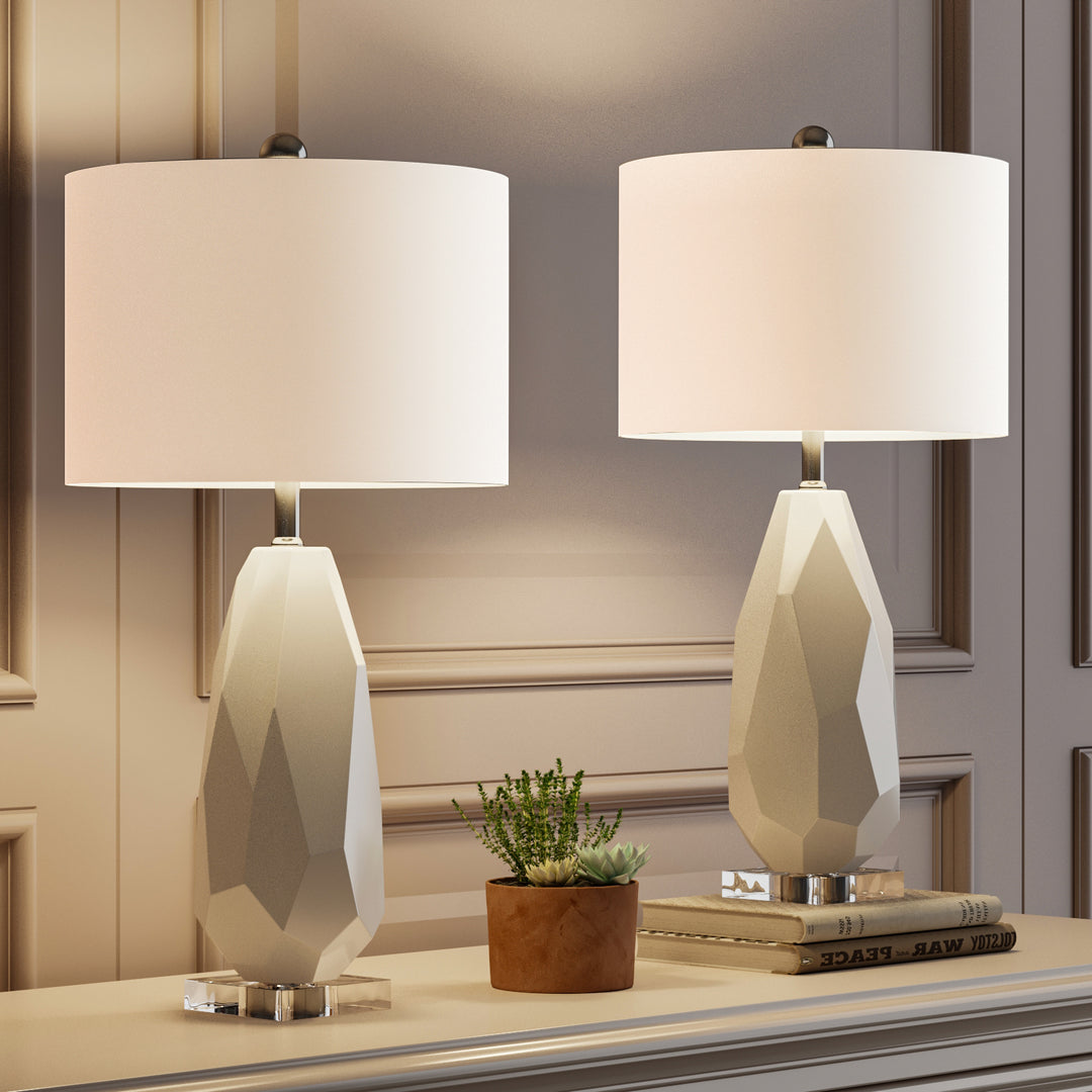 Crystal Ceramics Table Lamp (Set of 2) #T170