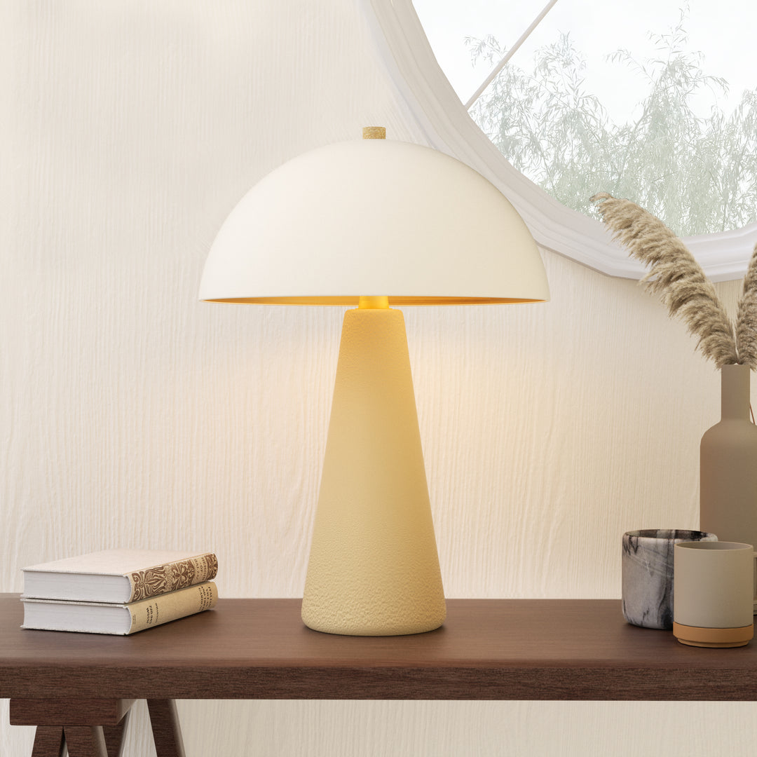 Vivid 17.8" Modern Ceramic And Metal Table Lamp For Living Room/bedroom #T211