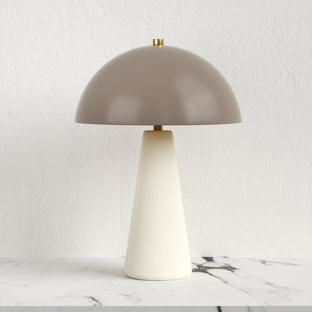 Vivid 17.8" Modern Ceramic And Metal Table Lamp For Living Room/bedroom #T211