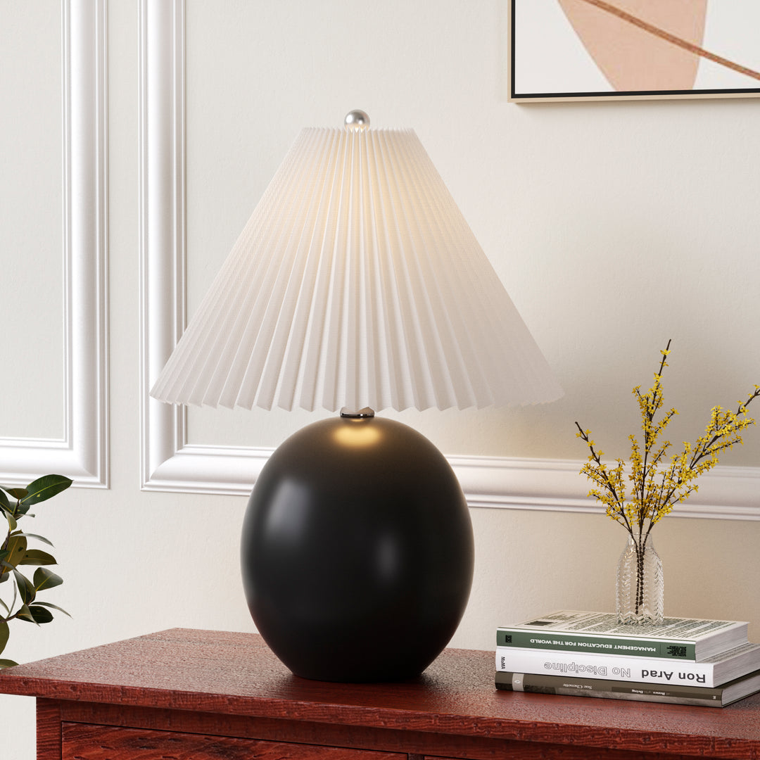 20.5'' Black Ceramic Table Lamp For Living Room/bedroom #T231