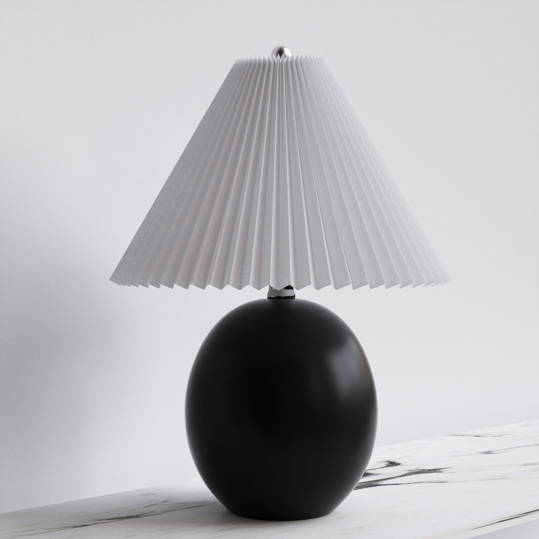 20.5'' Black Ceramic Table Lamp For Living Room/bedroom