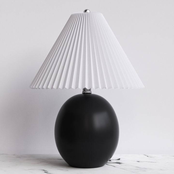 20.5'' Black Ceramic Table Lamp For Living Room/bedroom