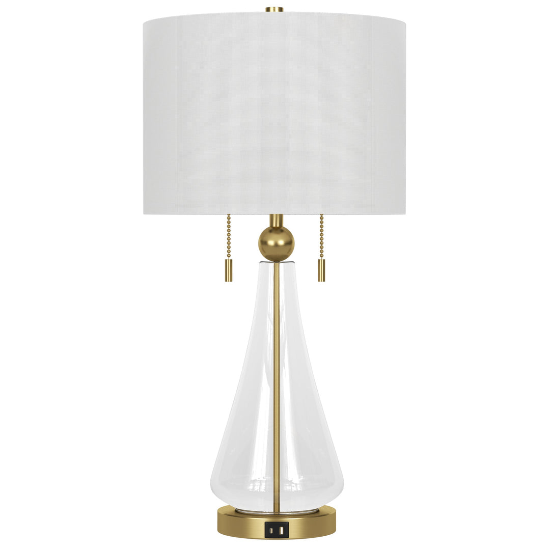 Metal Glass Table Lamp #T272