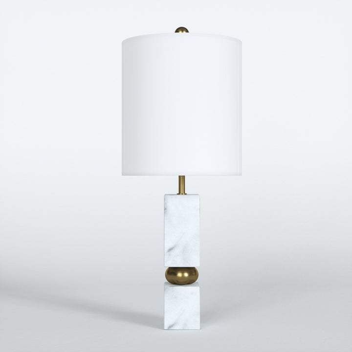Lustre 25 "Hardware + Marble Desk Lamp #T273