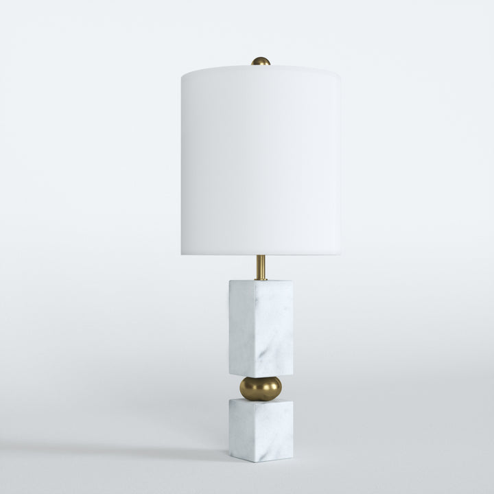Lustre 25 "Hardware + Marble Desk Lamp #T273