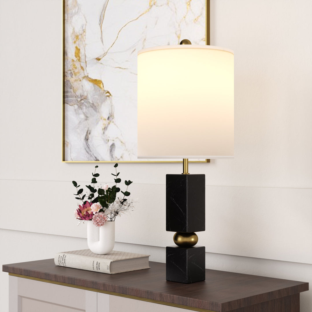Lustre 25 "Hardware + Marble Desk Lamp #T273