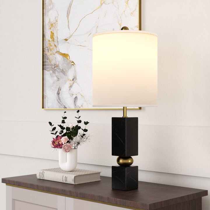 Lustre 25 "Hardware + Marble Desk Lamp #T273