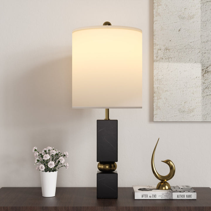 Lustre 25 "Hardware + Marble Desk Lamp #T273