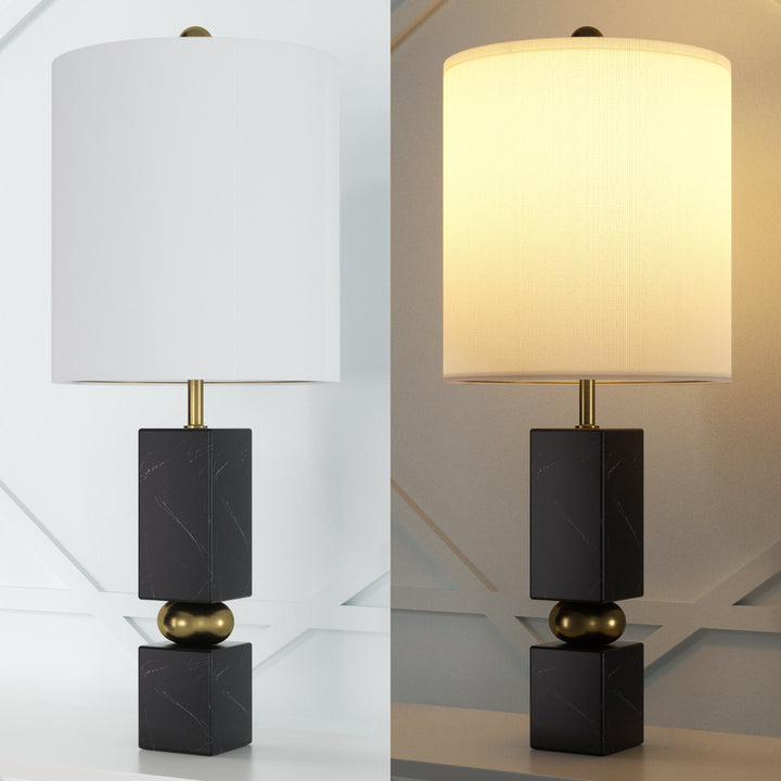 Lustre 25 "Hardware + Marble Desk Lamp #T273