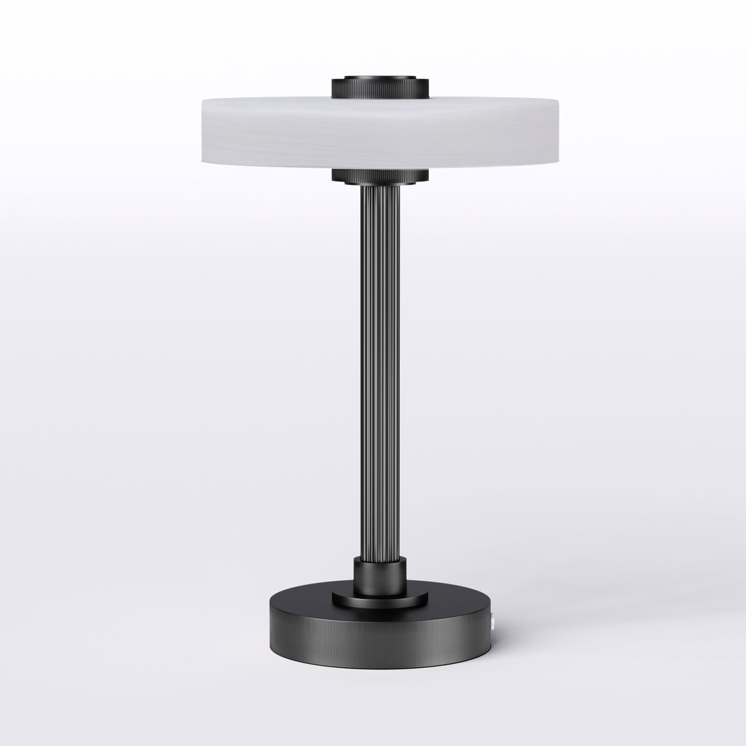 Vista 12" Rechargeable Led Table Lamp With Touch Control, 3-Level Dimming, Type-C Charging For Bedroom, Living Room & Desk #T280