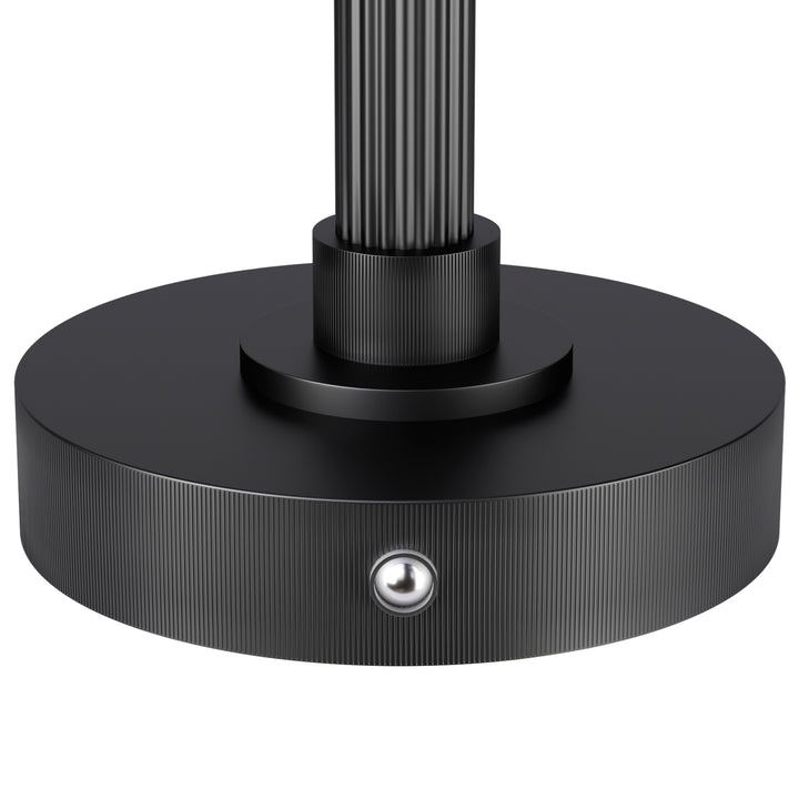 Vista 12" Rechargeable Led Table Lamp With Touch Control, 3-Level Dimming, Type-C Charging For Bedroom, Living Room & Desk #T280