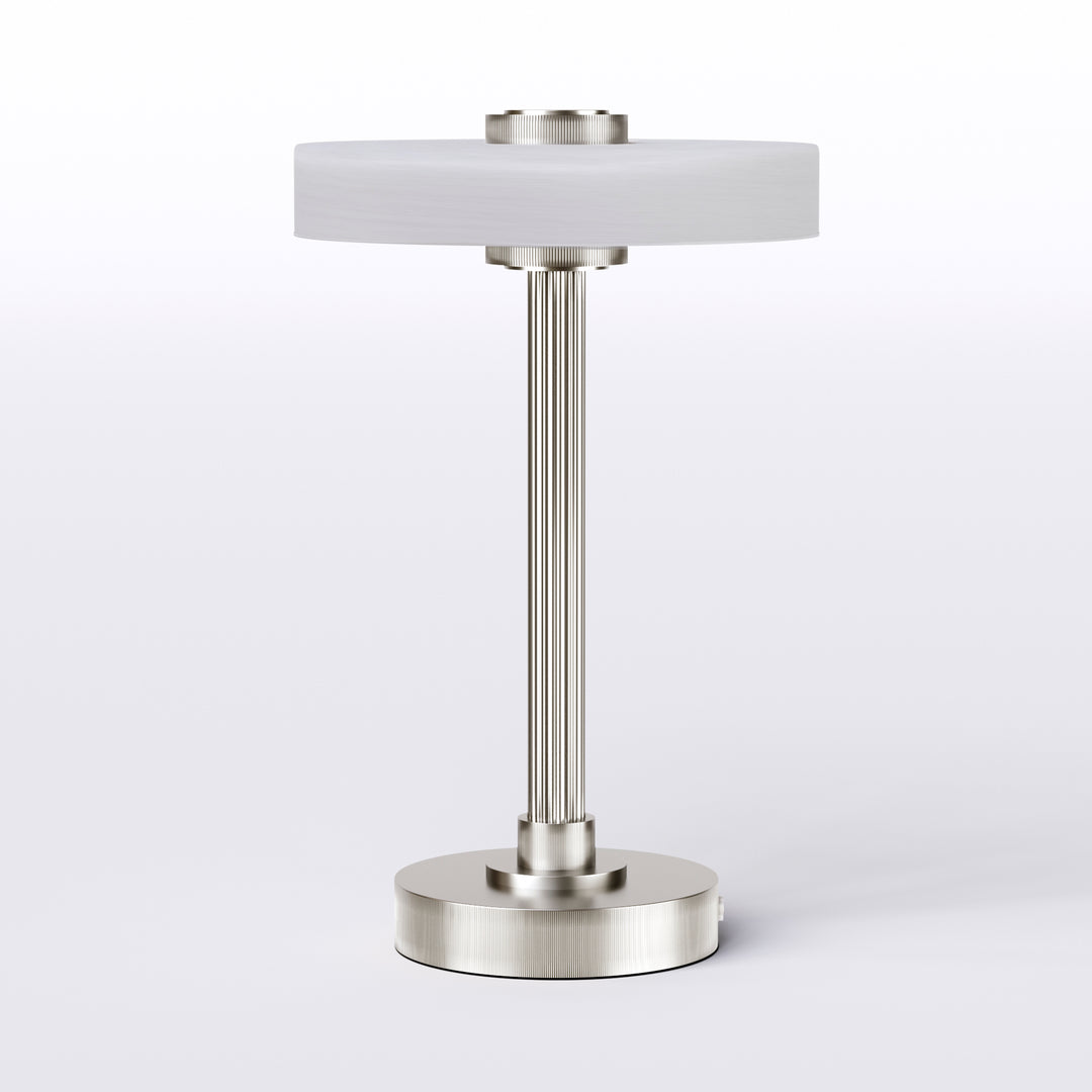 Vista 12" Rechargeable Led Table Lamp With Touch Control, 3-Level Dimming, Type-C Charging For Bedroom, Living Room & Desk #T280