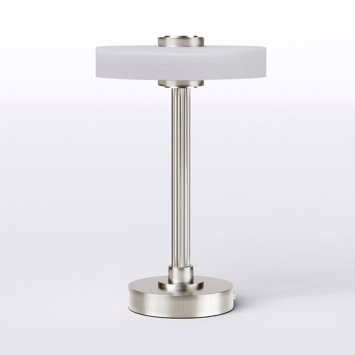 Vista 12" Rechargeable Led Table Lamp With Touch Control, 3-Level Dimming, Type-C Charging For Bedroom, Living Room & Desk #T280