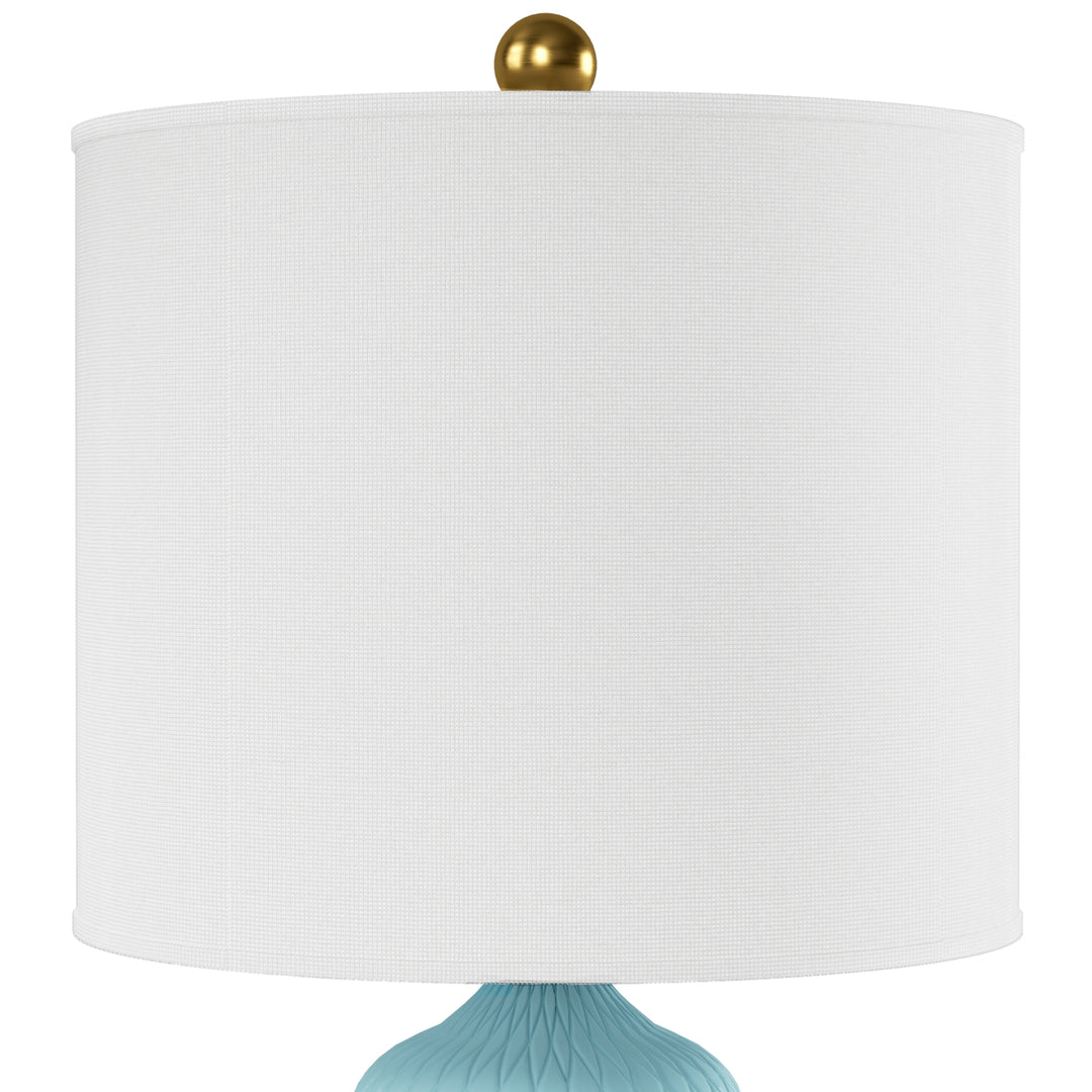Sculpt 22" Modern Ceramic Table Lamp With Usb And Type-C Charging Polished Gold Base For Bedroom,Nightstand And Living Room (Set of 2) #T284
