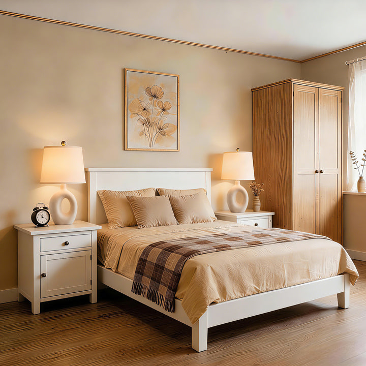 Frost 24" Modern Ceramic Table Lamp With Sculptural Ring Base Polished Nickel Accents For Bedroom Living Room #T286