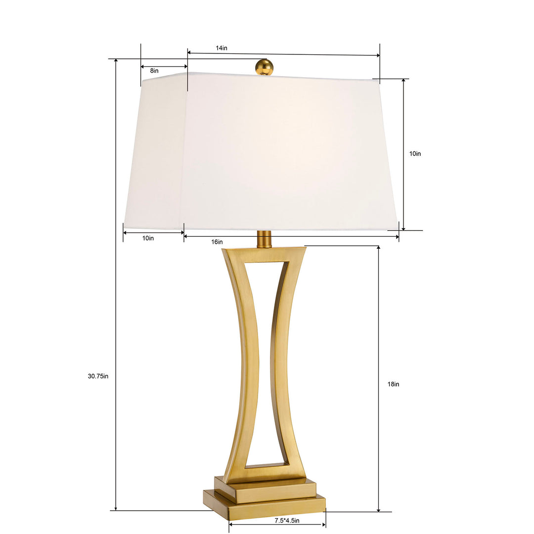 Maxax 30.75in Farmhouse Table Lamps Set of 2 #T34