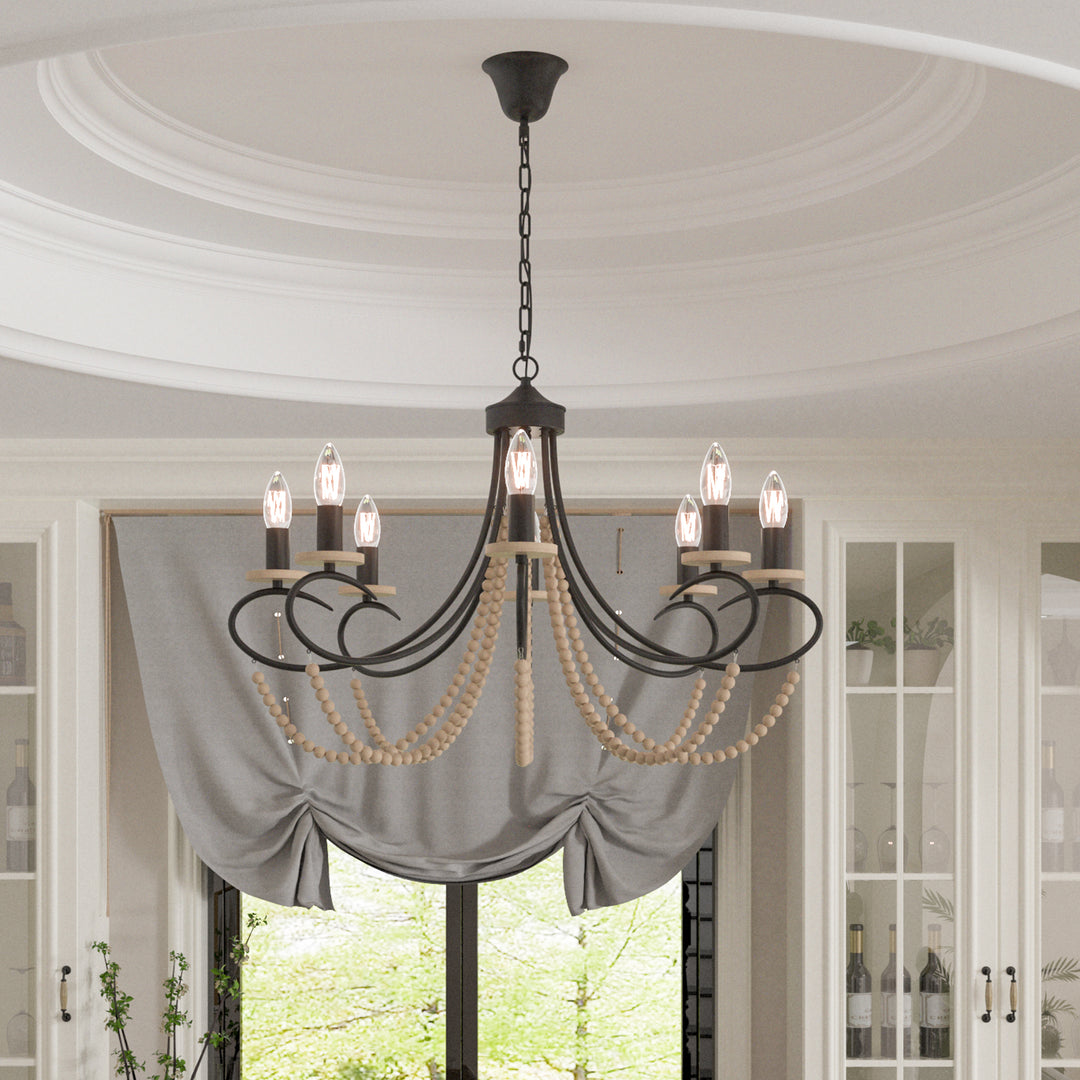 Maxax 8 - Light Dimmable Classic / Traditional Chandelier #L220034P8