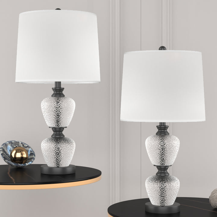 Maxax Modern Glass Table Lamps (Set of 2)