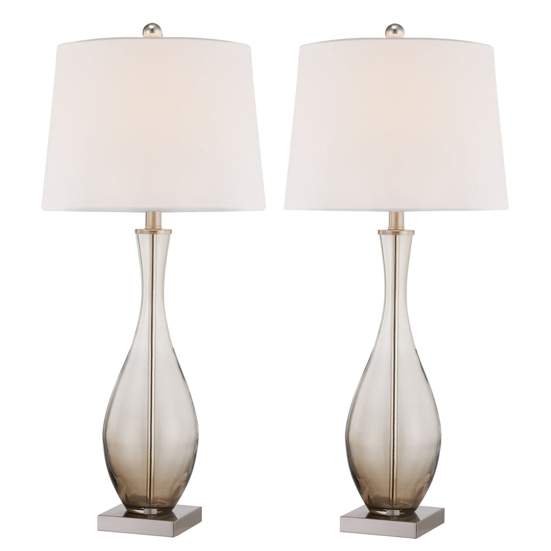 Maxax Table Lamps Set of 2 with USB Glass 31 Inches#T55