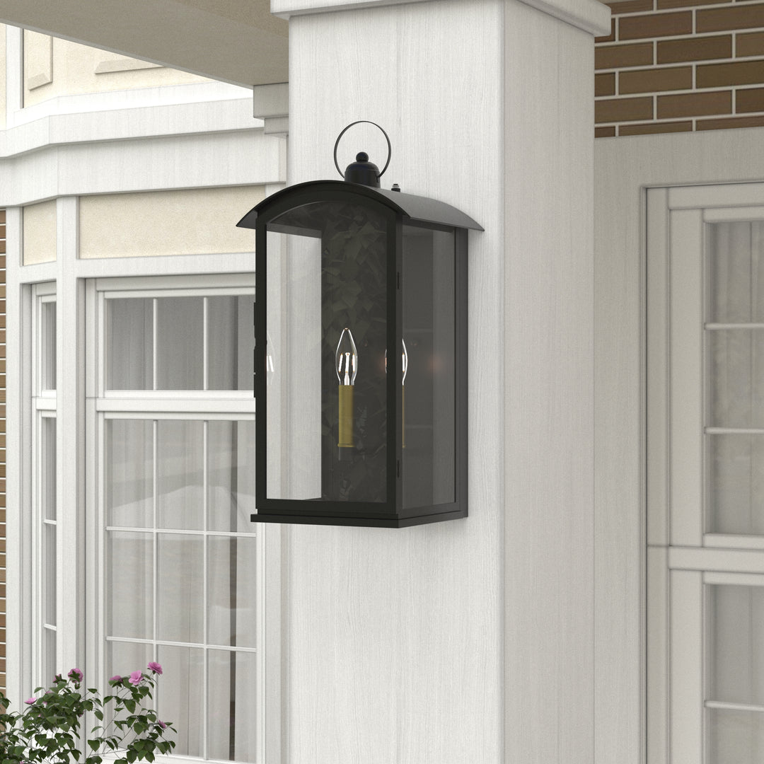 Maxax 2 Light Outdoor Wall Light #7013-2BK