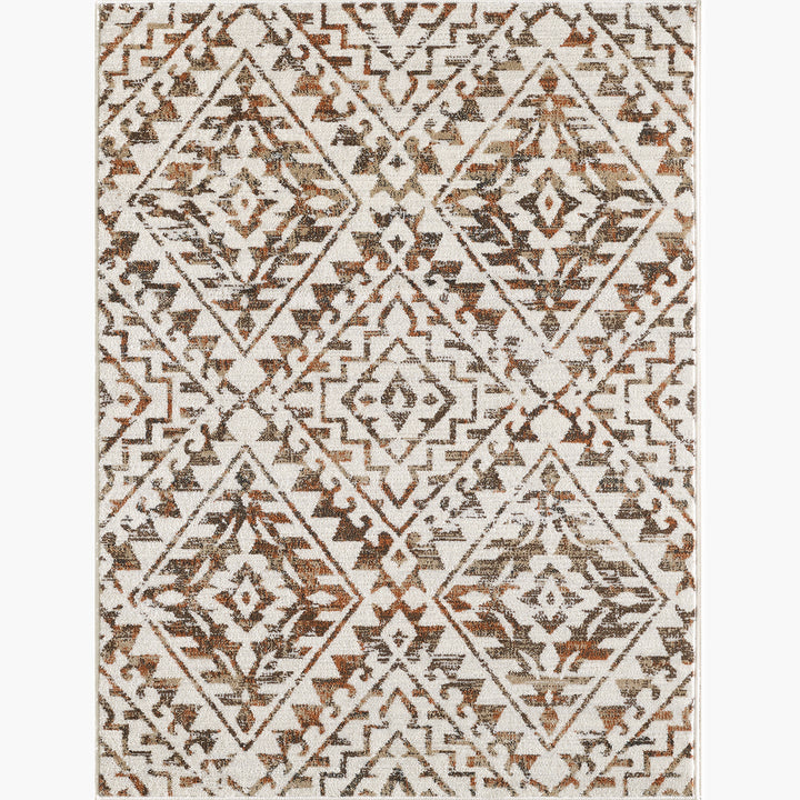 Rectangle Kirshner Performance Blue/Cream Area Rug