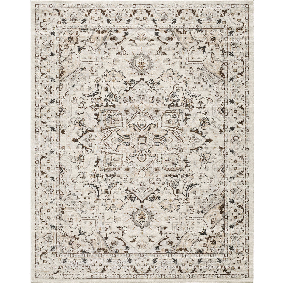 Losh Performance Brown/Beige/Cream Area Rug #TM701