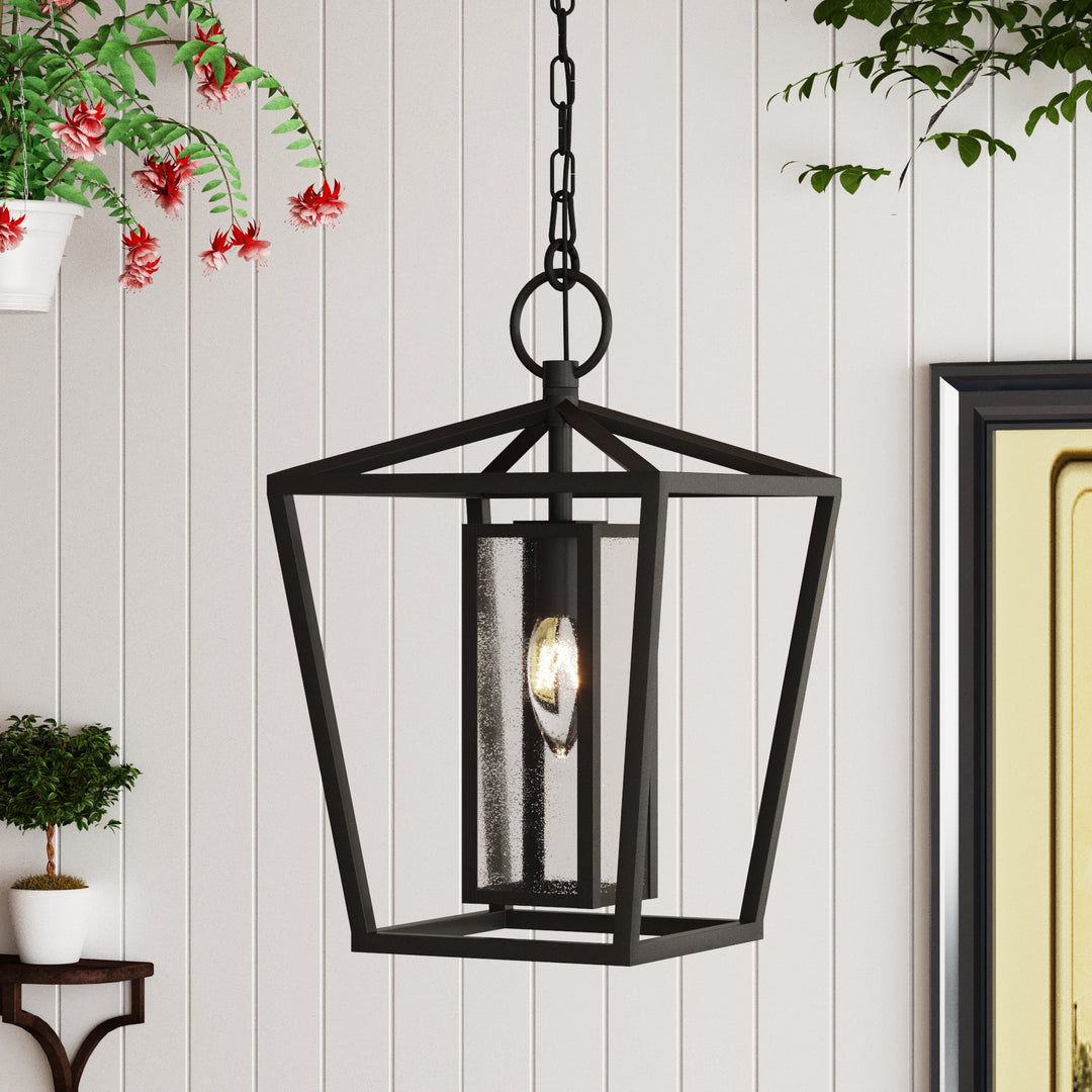 Maxax 1- Light Outdoor Hanging Lantern #7014-1BK