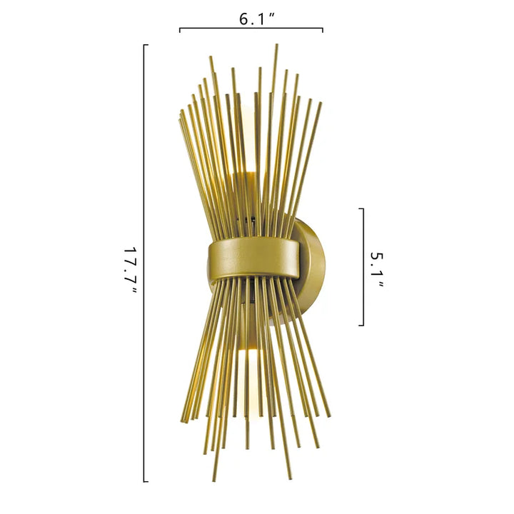 Maxax 2 - Light Spunik Dimmable Gold Wall Scone #MX21036