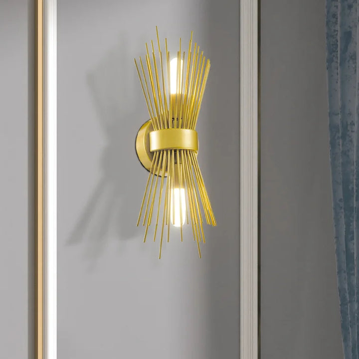 Maxax 2 - Light Spunik Dimmable Gold Wall Scone #MX21036-W2GD