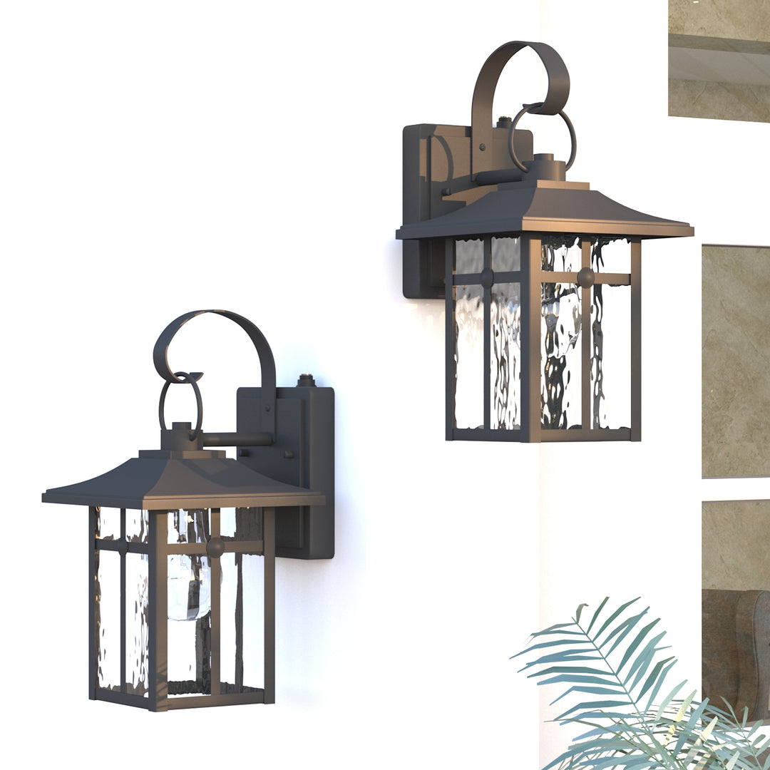 Maxax Wrought Iron Wall Lights (Set of 2) #MX7003-W1BK