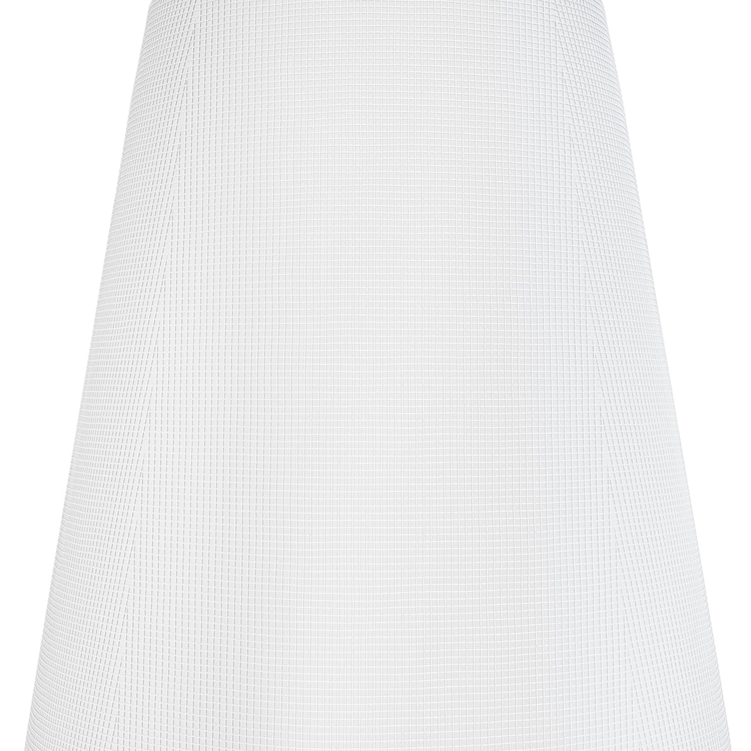 Twilight Brass Armed Sconce With White Linen Shade #W39005