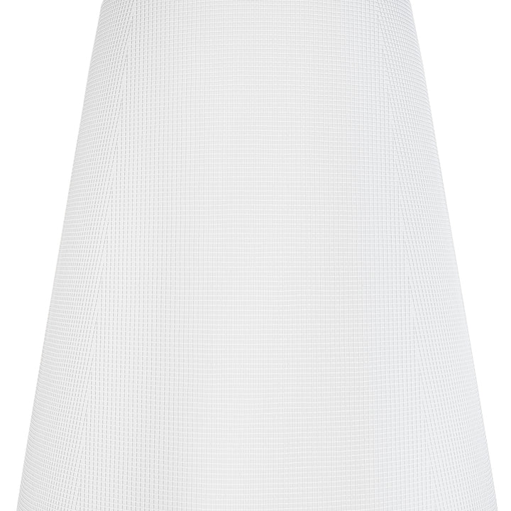 Twilight Brass Armed Sconce With White Linen Shade #W39005