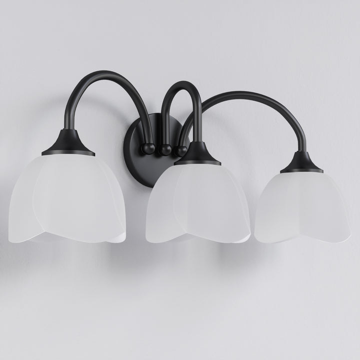 23.6''W 3-Light Dimmable Vanity Light with Opal Glass #39014
