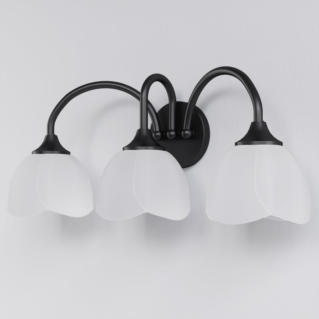 23.6''W 3-Light Dimmable Vanity Light with Opal Glass #39014