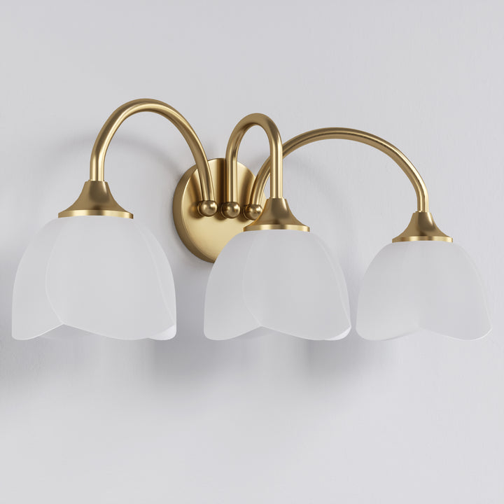 23.6''W 3-Light Dimmable Vanity Light with Opal Glass #39014
