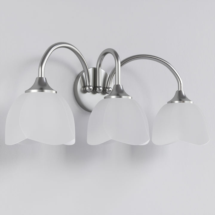23.6''W 3-Light Dimmable Vanity Light with Opal Glass #39014