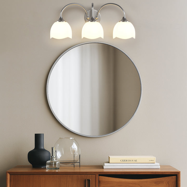 23.6''W 3-Light Dimmable Vanity Light with Opal Glass #39014