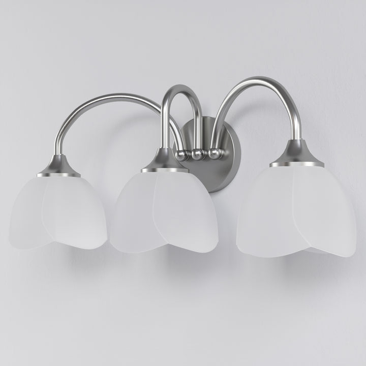 23.6''W 3-Light Dimmable Vanity Light with Opal Glass #39014