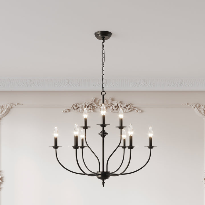 Maxax 9 - Light Dimmable Classic / Traditional Chandelier