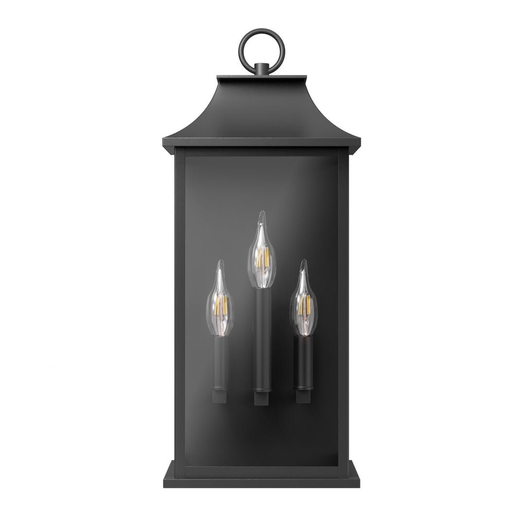 Maxax Dusk to Dawn Outdoor Wall Lights 3-Light, Oil Rubbed Bronze Exterior Lighting Fixtures, 25" Large Outdoor Wall Sconce, Waterproof Outside Wall Lantern for Porch Patio Garage #7076-3BR
