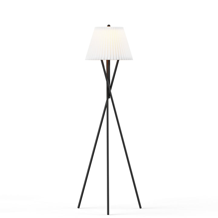 65.5'' Black Metal Traditional Tripod Floor Lamp For Living Room/Bedroom #F215