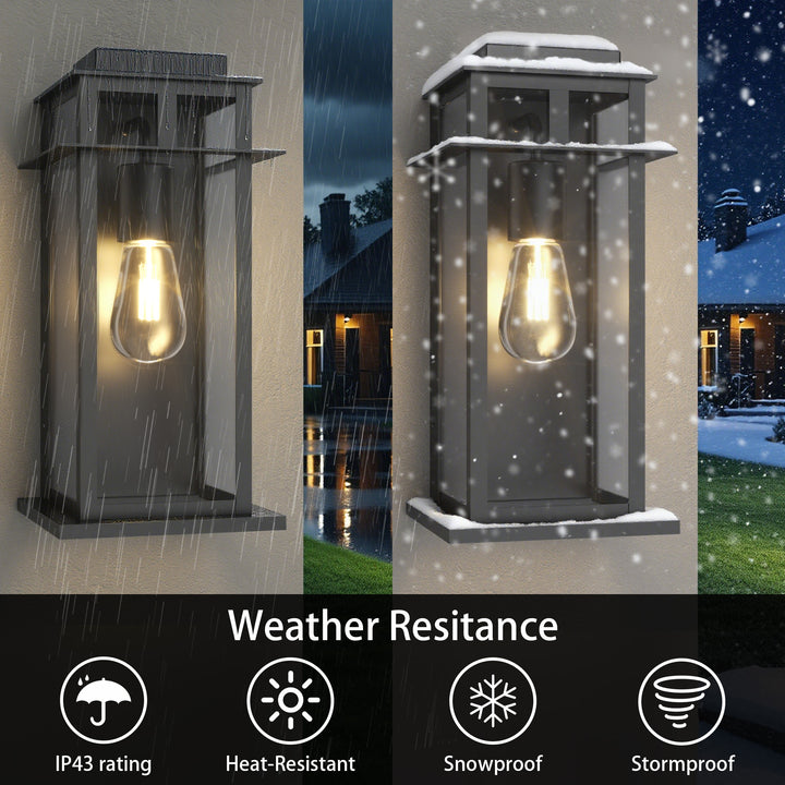 Solstice Outdoor Wall Lantern With Dusk To Dawn #7072