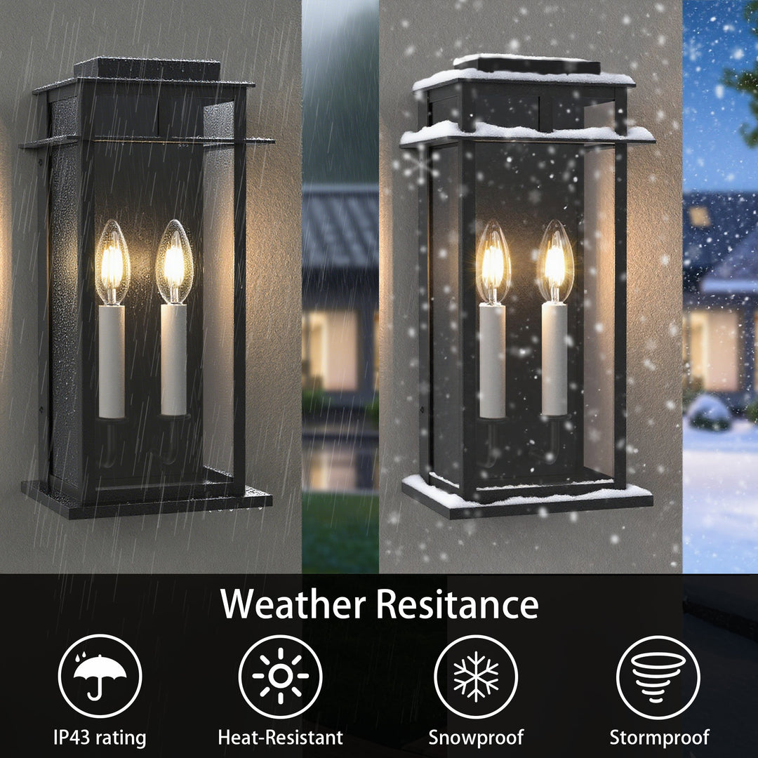 Solstice Outdoor Wall Lantern With Dusk To Dawn #7072
