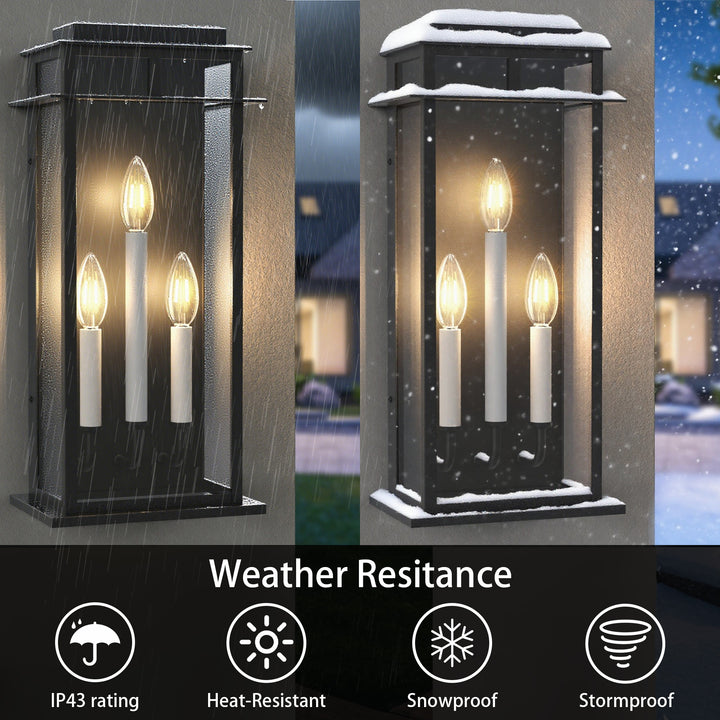 Solstice Outdoor Wall Lantern With Dusk To Dawn #7072