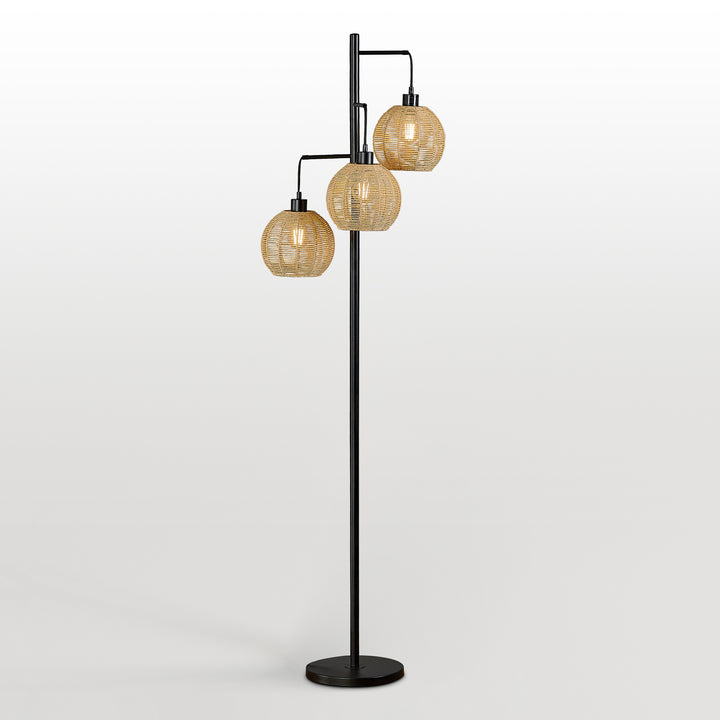 71.5'' Black Tree Floor Lamp For Living Room/bedroom #F249