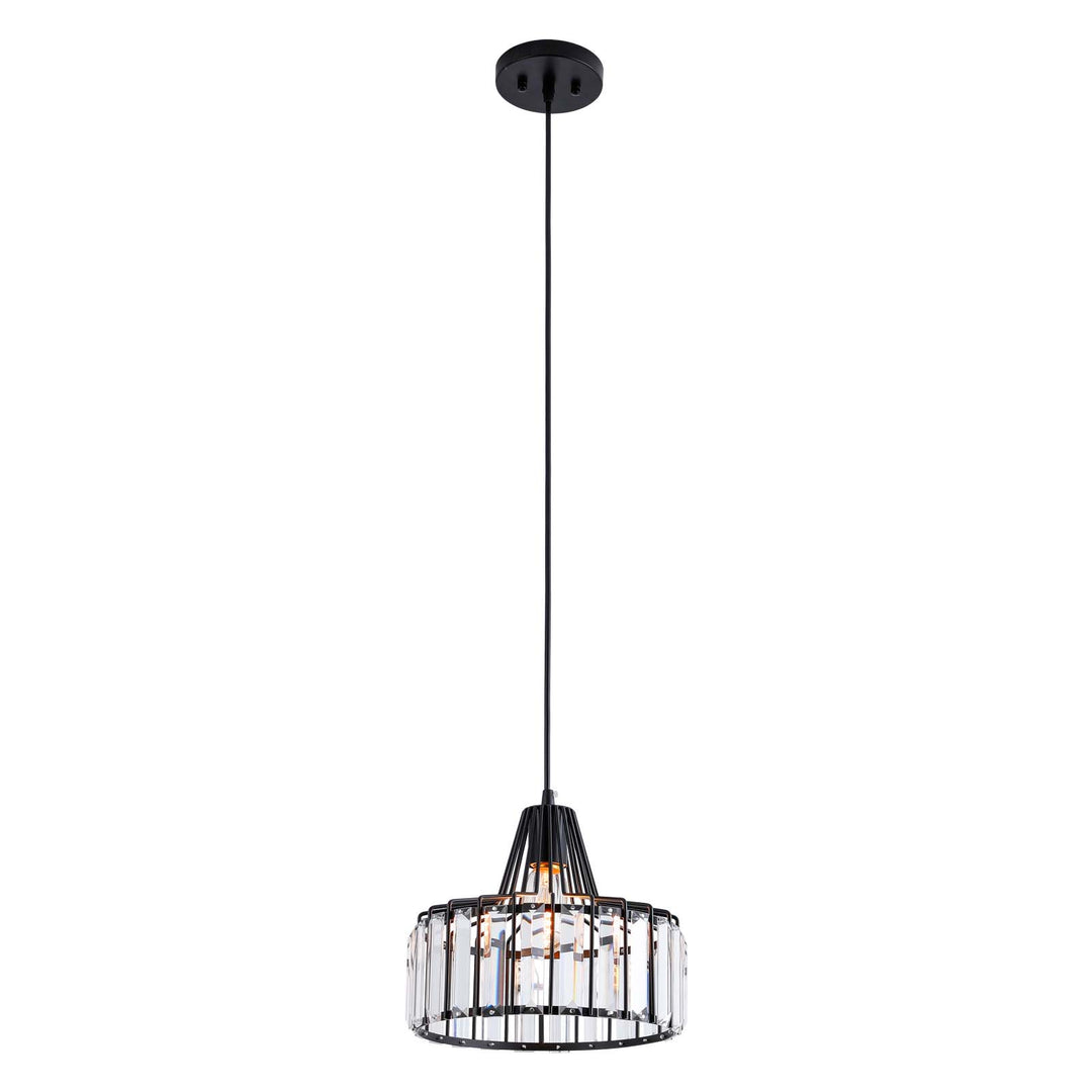 Maxax 1 - Light Single Drum Pendant with Crystal Accents #MX19128