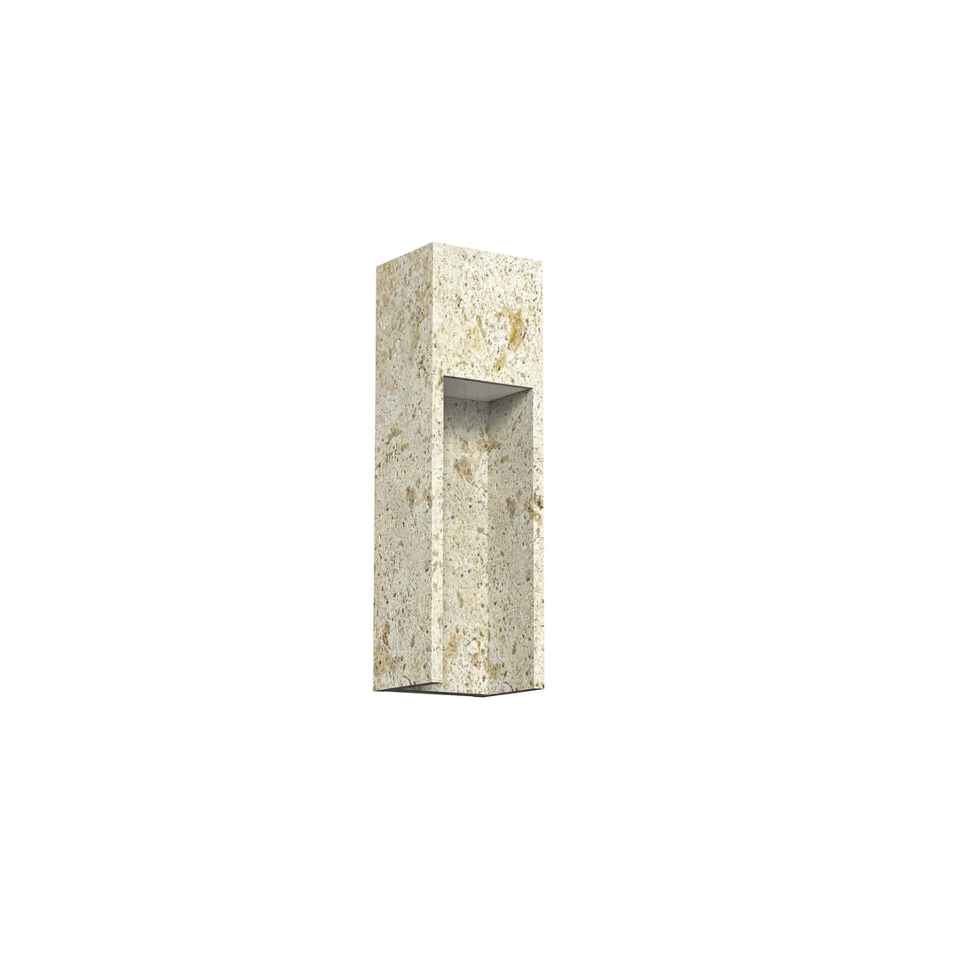 Breeze 18''H Dimmable White Travertine 80CRI LED Outdoor Wall Light #OW7110