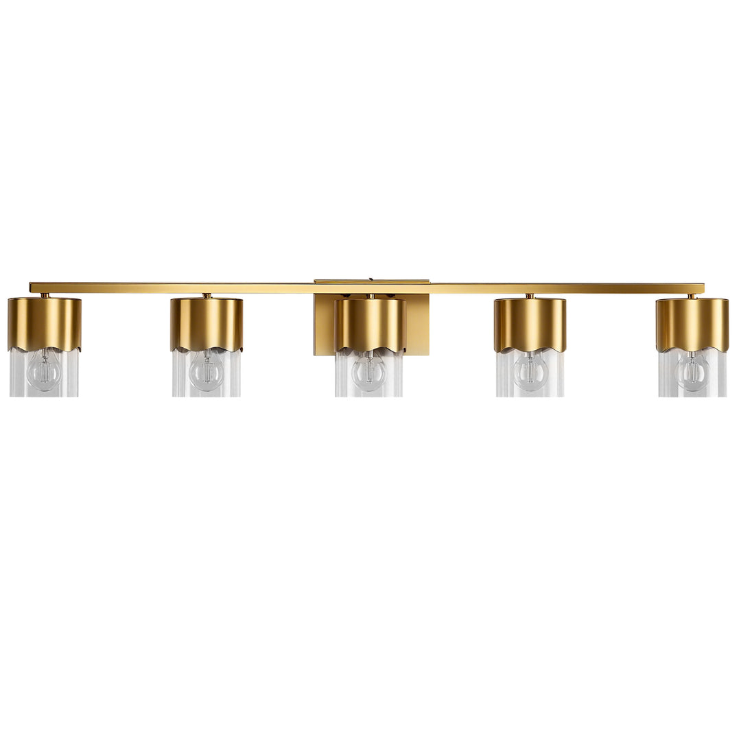 Lumin 3-light Dimmable Vanity Light With Scalloped Metal Shade