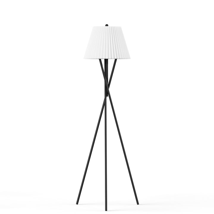 65.5'' Black Metal Traditional Tripod Floor Lamp For Living Room/Bedroom