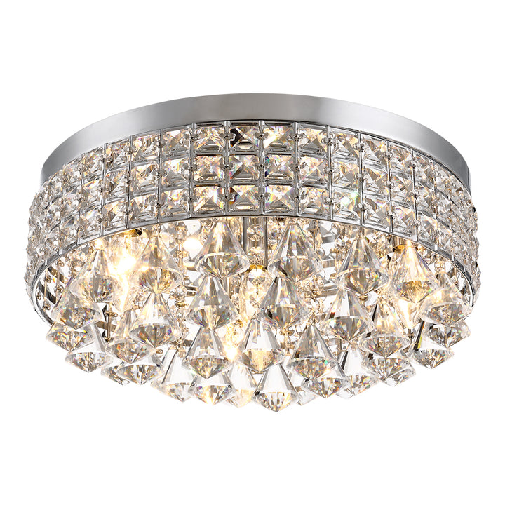 Maxax 4-Light Crystal Flush Mount #MX16008